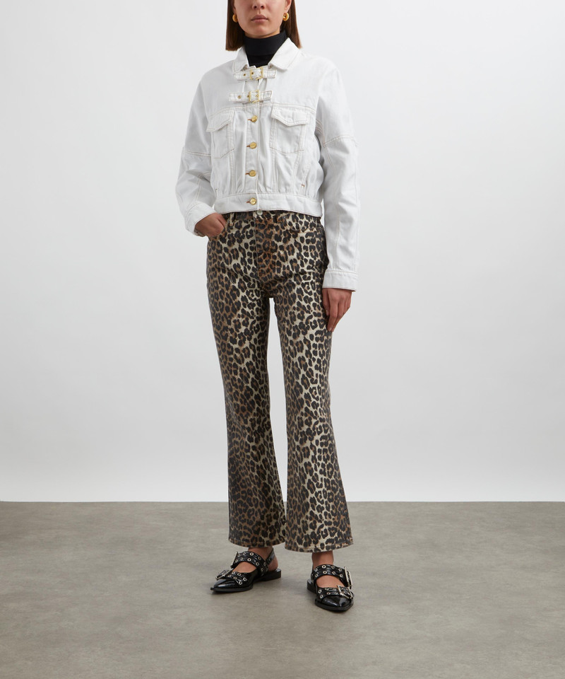 GANNI Buckled Denim Jacket outlook