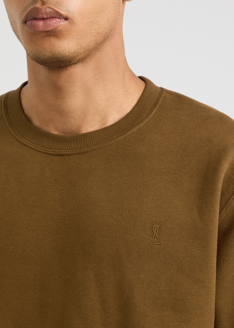 Saint Laurent Logo-embroidered Cotton Sweatshirt - 5