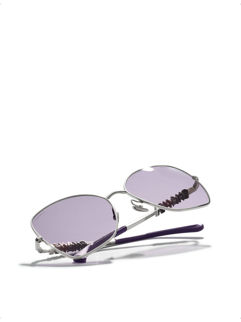 CH4283 butterfly-frame metal sunglasses - 4