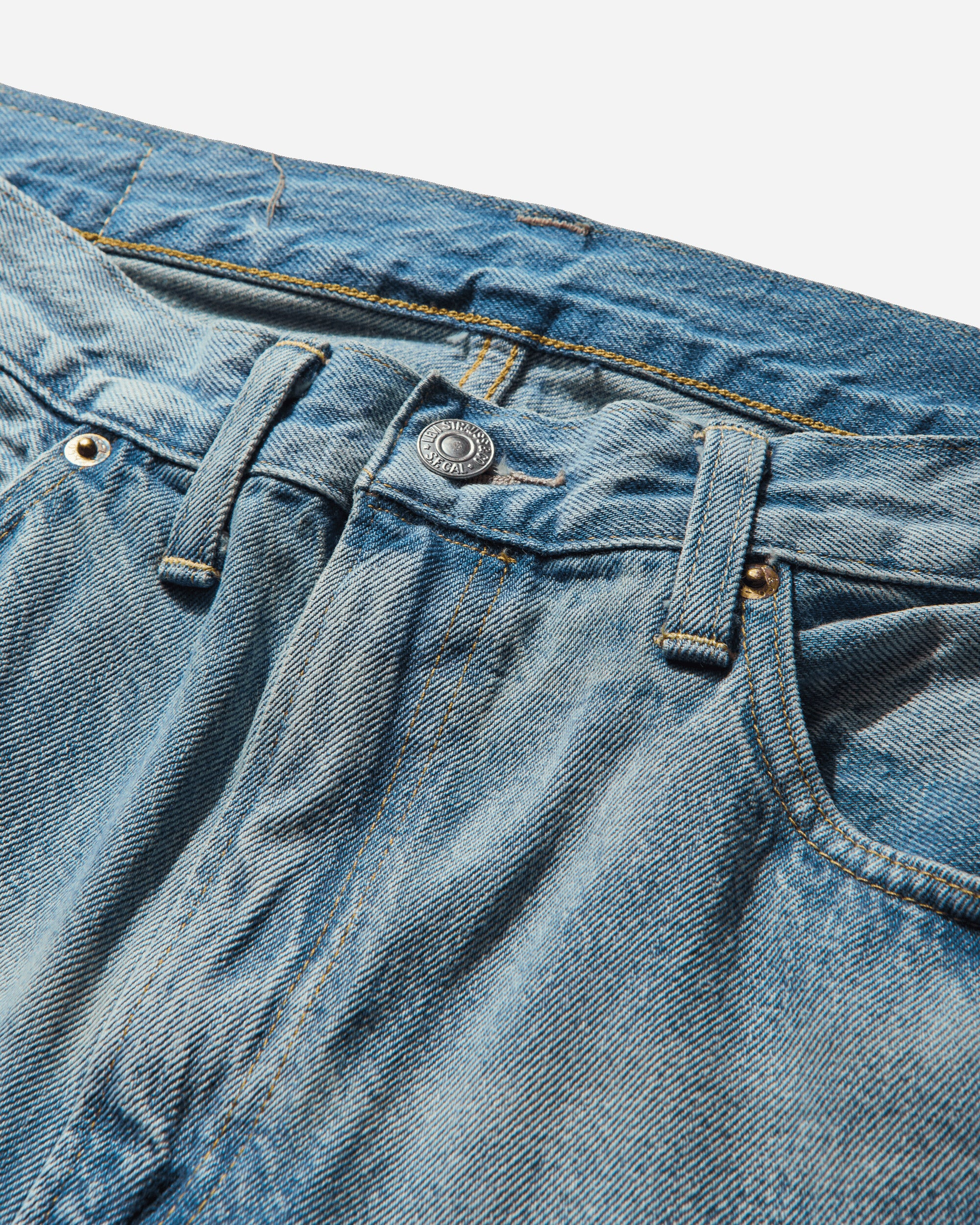 Men's 1954 501XX Selvedge Denim Jeans Blue - 4