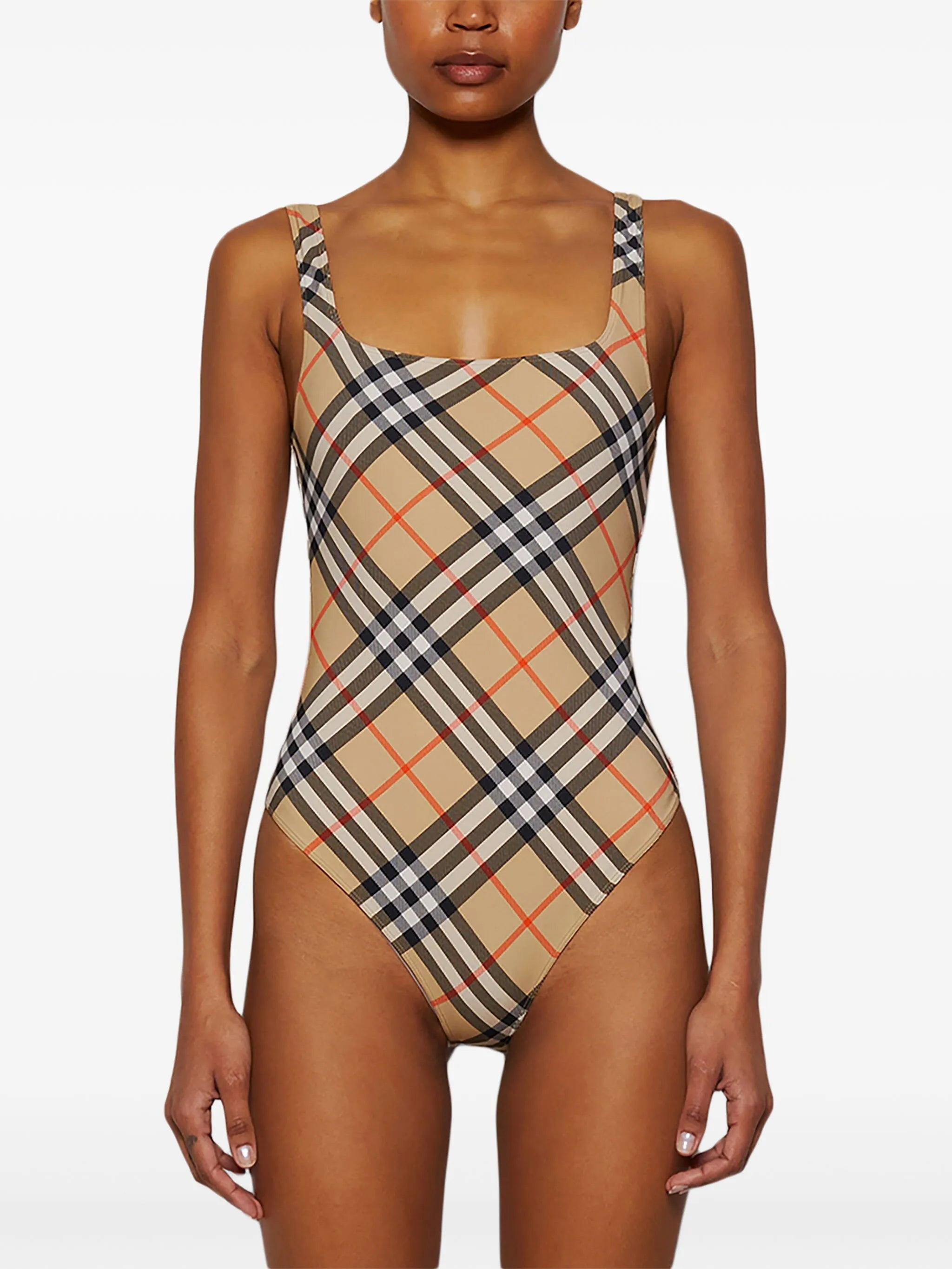 checked swimsuit - 4