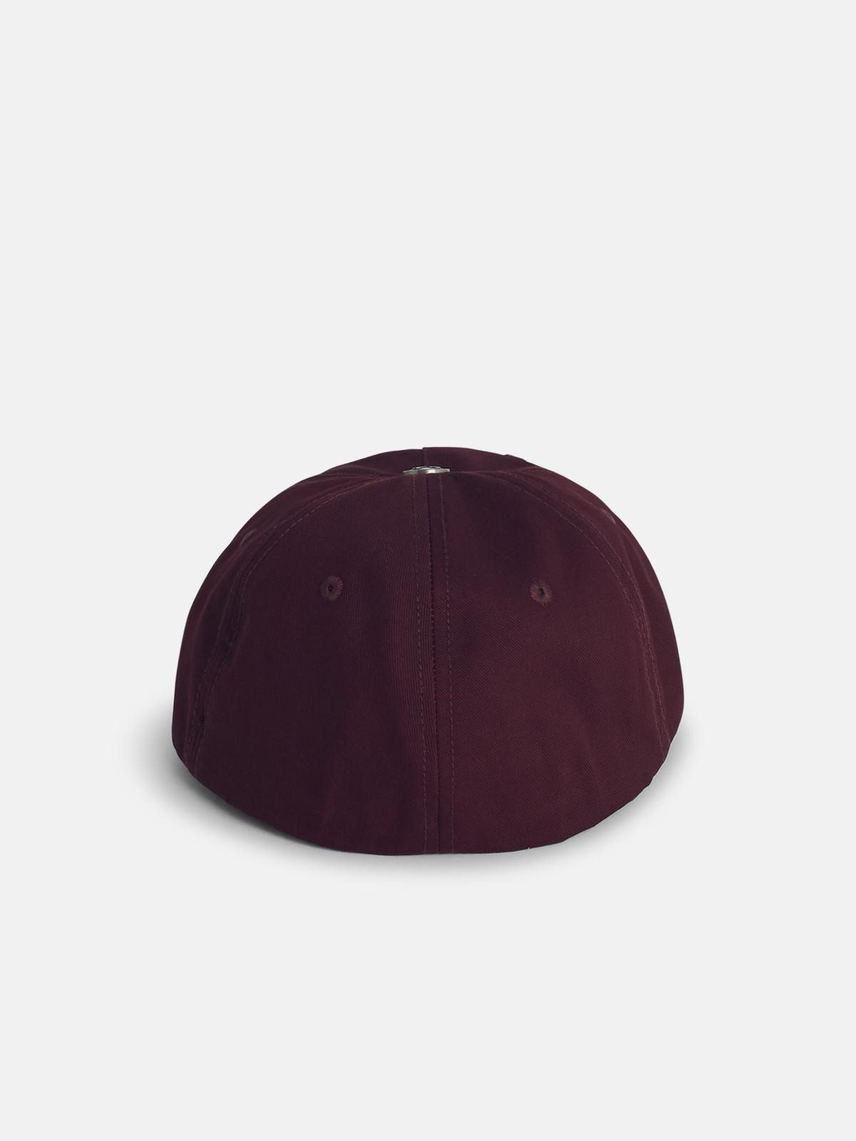 OVAL' BURGUNDY COTTON CAP - 3