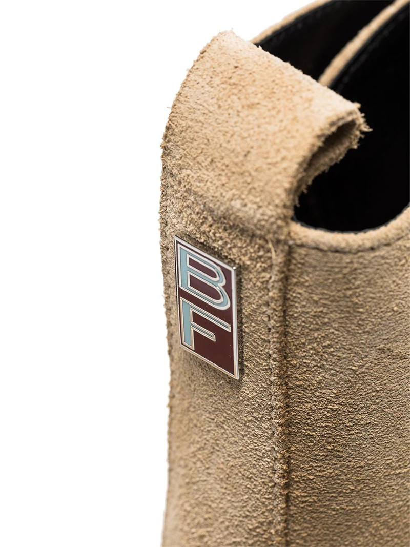 BY FAR Cobain suede flatform boots outlook