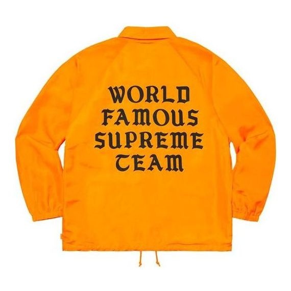 Supreme World Famous Coaches Jacket 'Orange Black' SUP-SS20-709 - 2