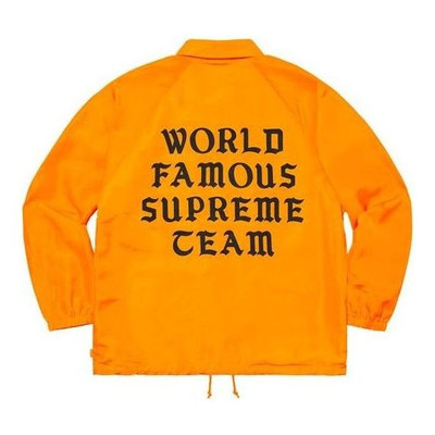 Supreme Supreme World Famous Coaches Jacket 'Orange Black' SUP-SS20-709 outlook