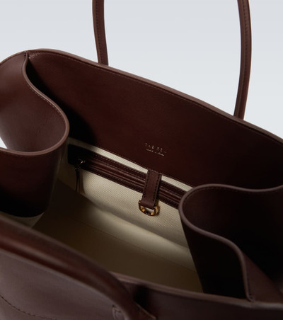 The Row Soft Margaux 17 leather tote bag outlook