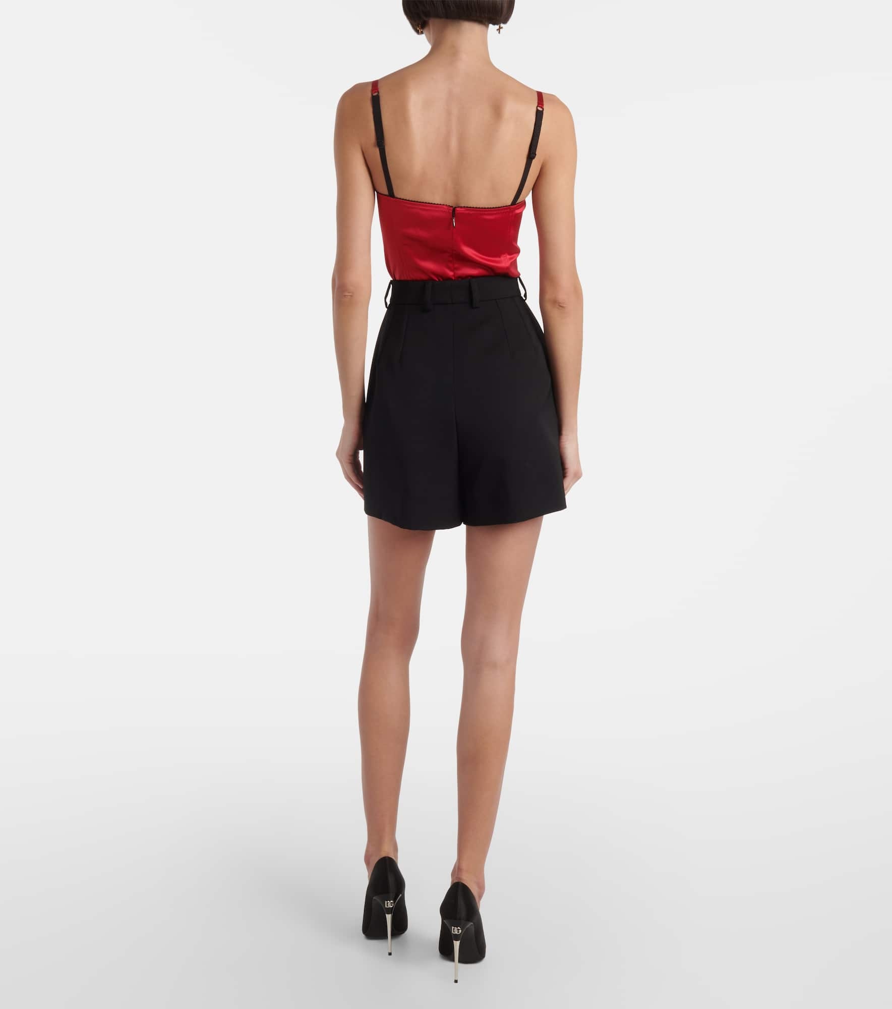 Wool gabardine shorts - 3