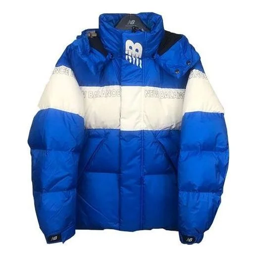 New Balance Colorblock Padded Jacket 'Blue White' NP943011-BL - 1