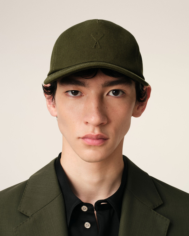 AMI Paris GREEN COTTON EMBOSSED AMI DE COEUR CAP outlook