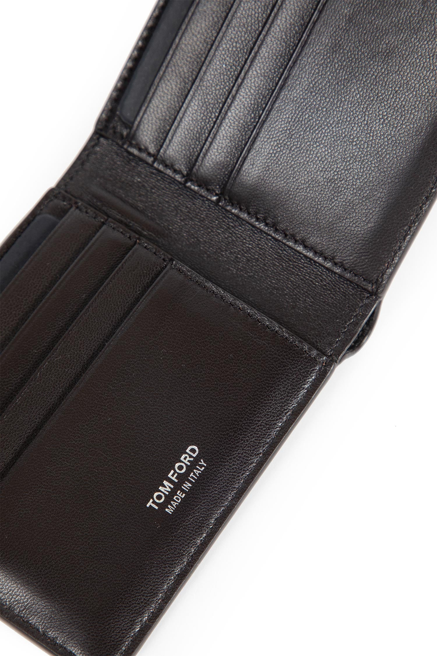 Shiny Stamped Crocodile Leather Bifold Wallet - 4
