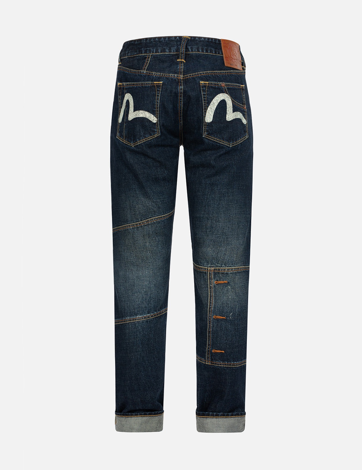 Seagull Print Carrot Fit Deconstructed Selvedge Denim Jeans #2017 - 1