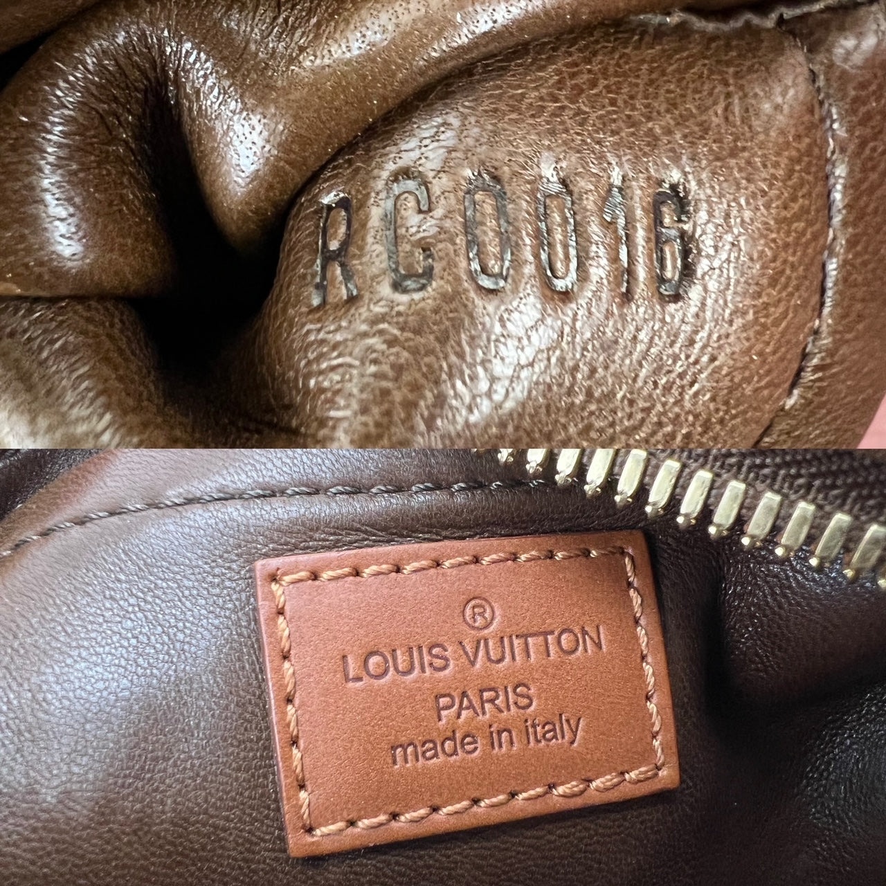Louis Vuitton Brown Suede Mahina Fleurs Onatah PM Cacao Hobo Hand