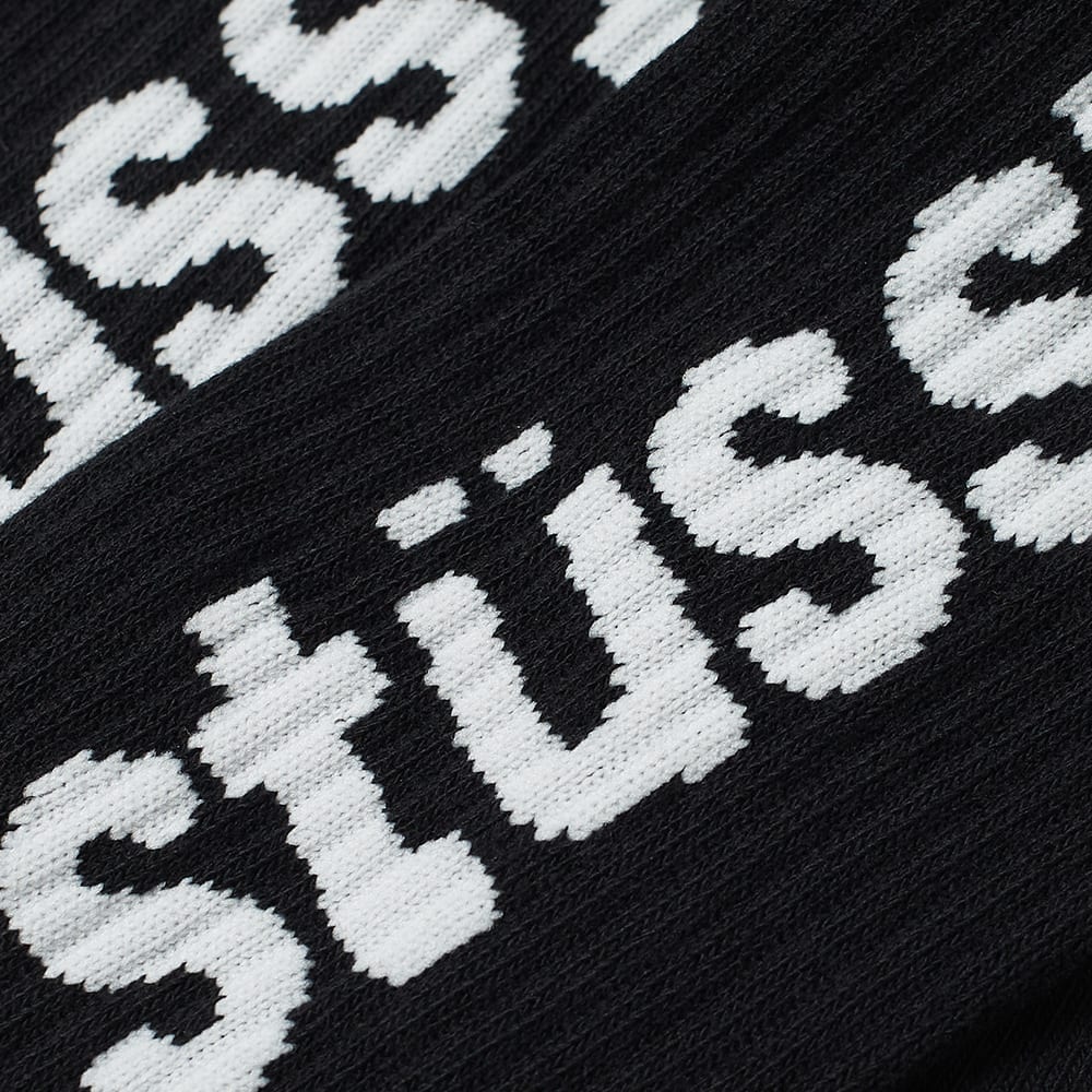 Stussy Helvetica Jacquard Crew Sock - 2