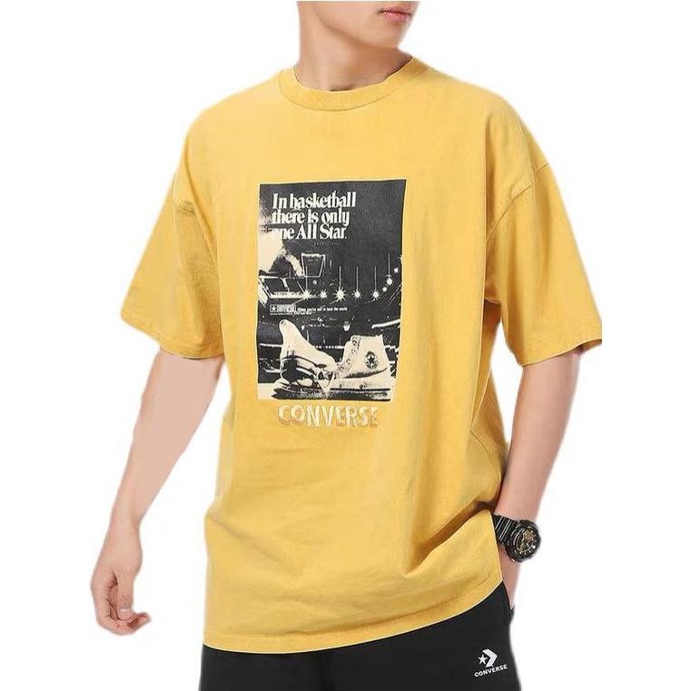 Converse Chuck Taylor Washed Archive Basketball T-Shirt 'Yellow' 10022903-A03 - 2