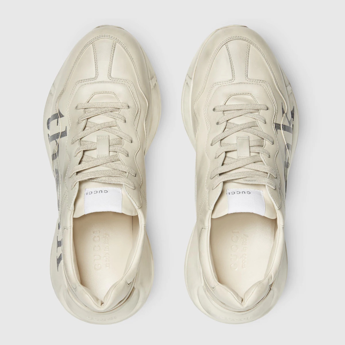 Men's 'think/thank' print Rhyton sneaker - 3