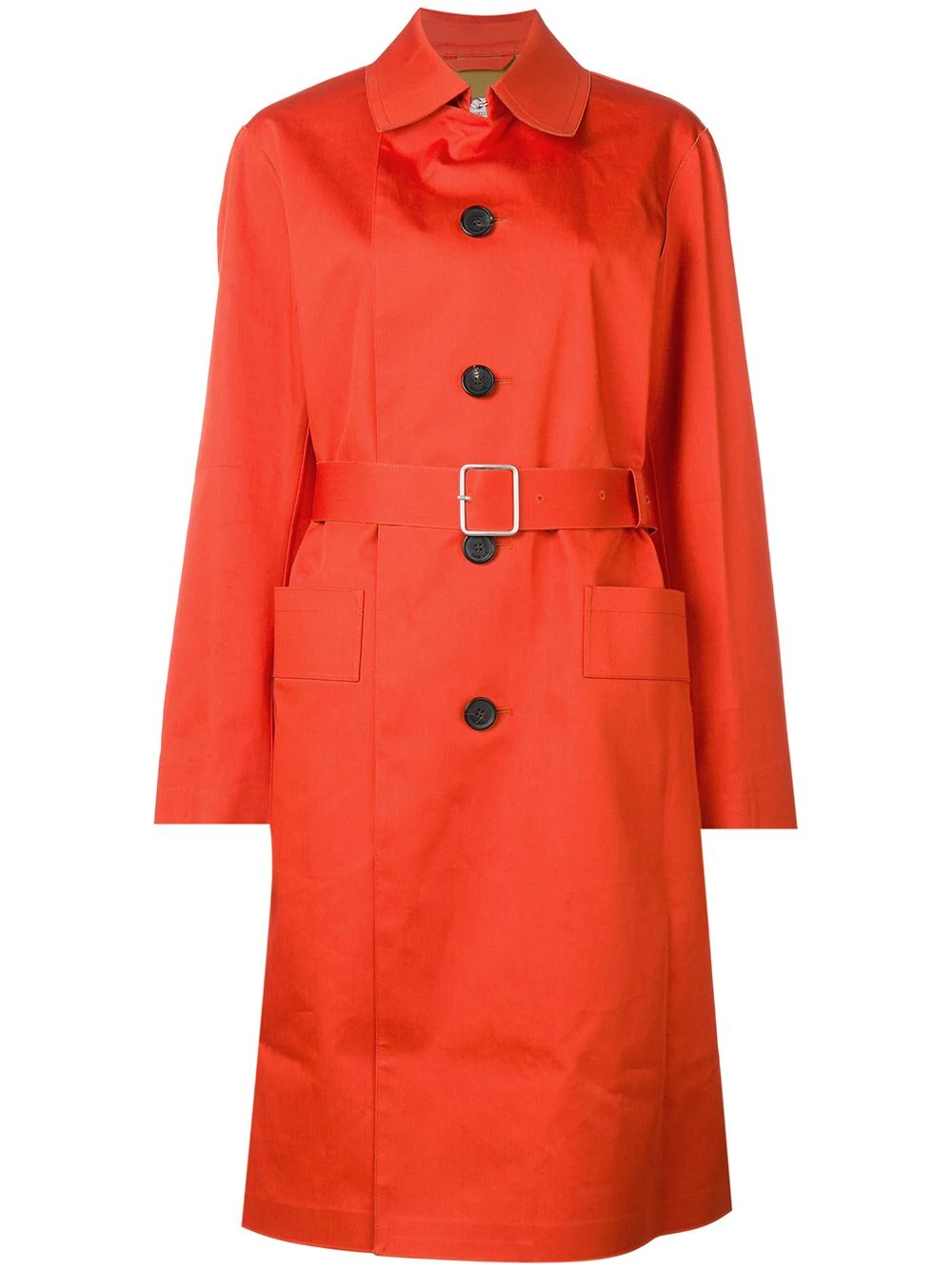 belted trench coat - 1