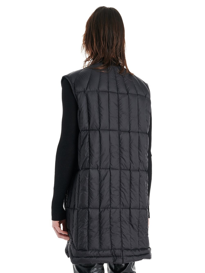 Black Quilted Liner Vest 3