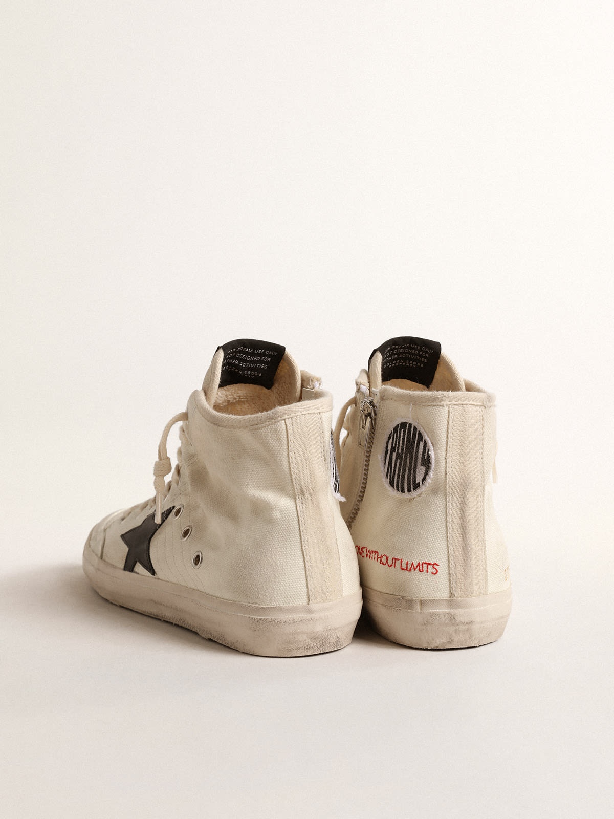 Golden Goose Francy Penstar in canvas with black star and