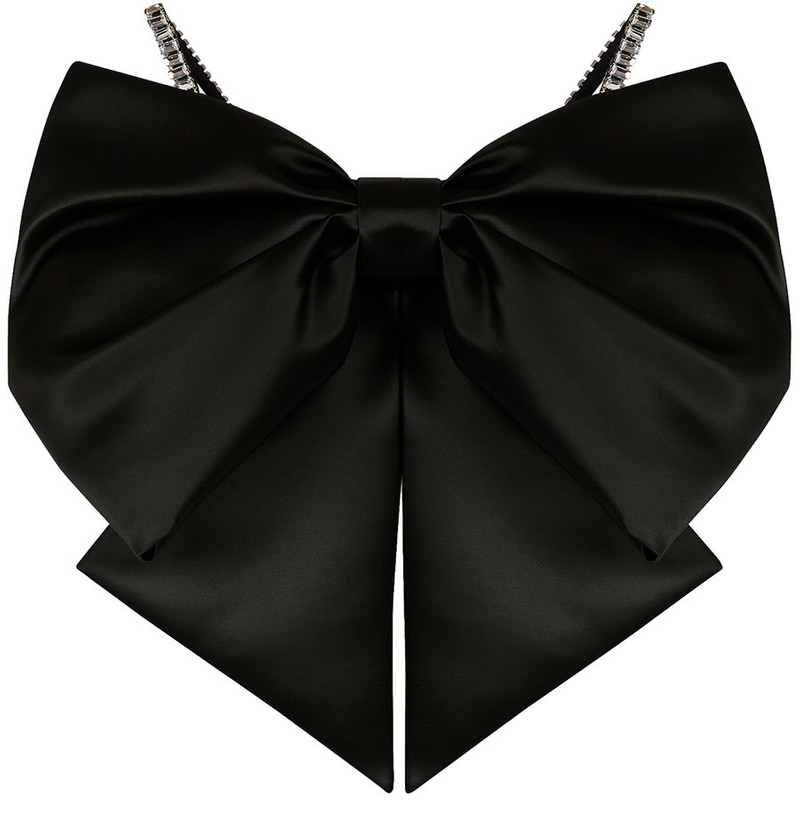bow-detail crystal-embellished crop top 1