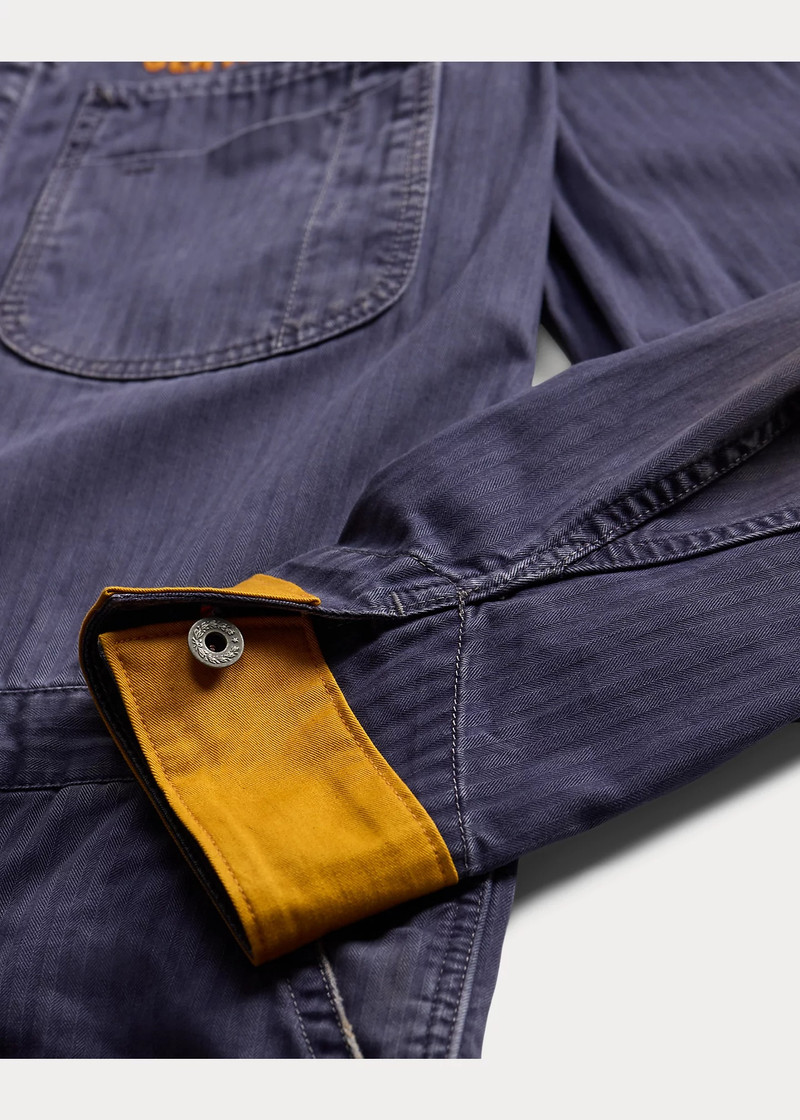 Embroidered Herringbone Twill Coverall 5