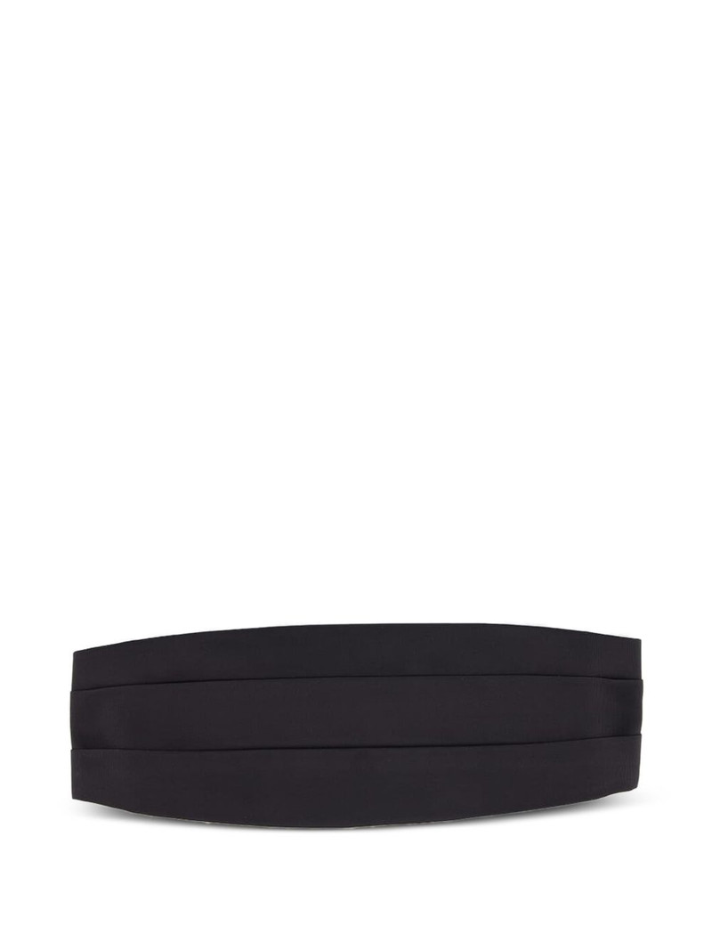 pleated cummerbund belt 1