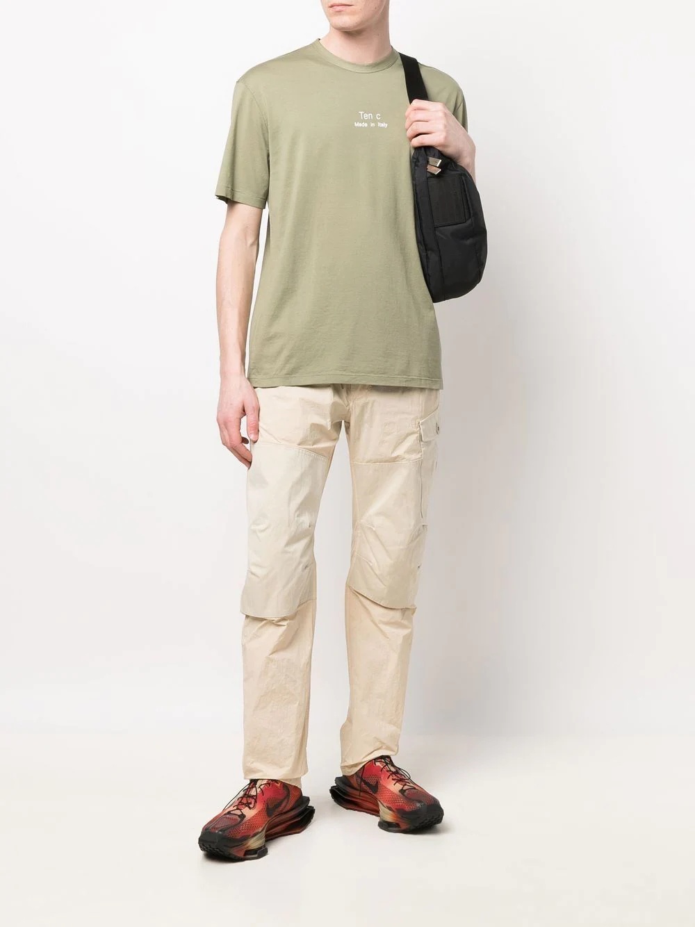 tapered-leg cargo trousers - 2