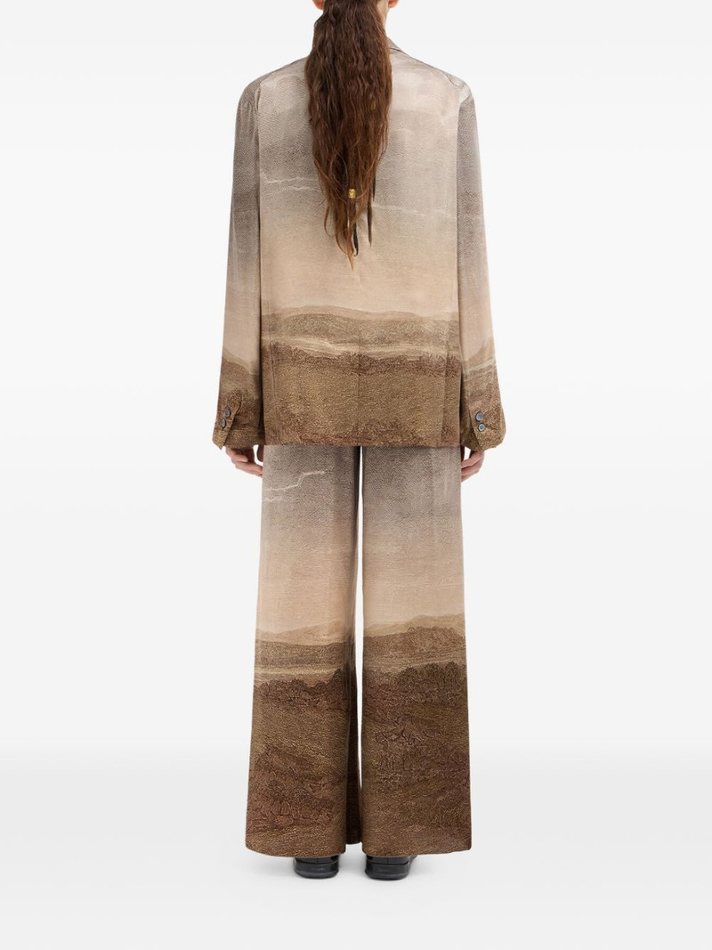 Adastrgum double-breasted landscape-printed jacket 3