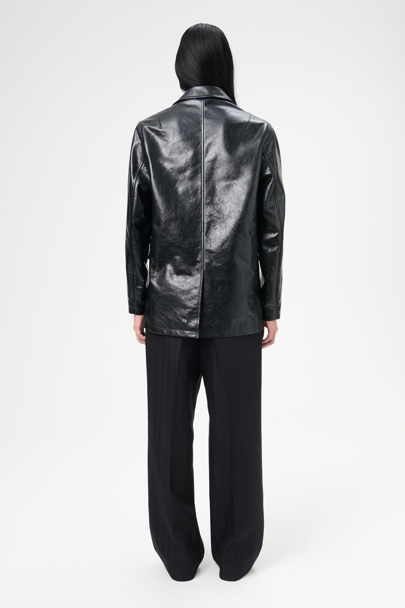 Alley Jacket Heavy Grain Black Leather - 7