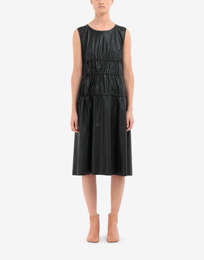 MM6 Maison Margiela Drawstring pleather dress outlook