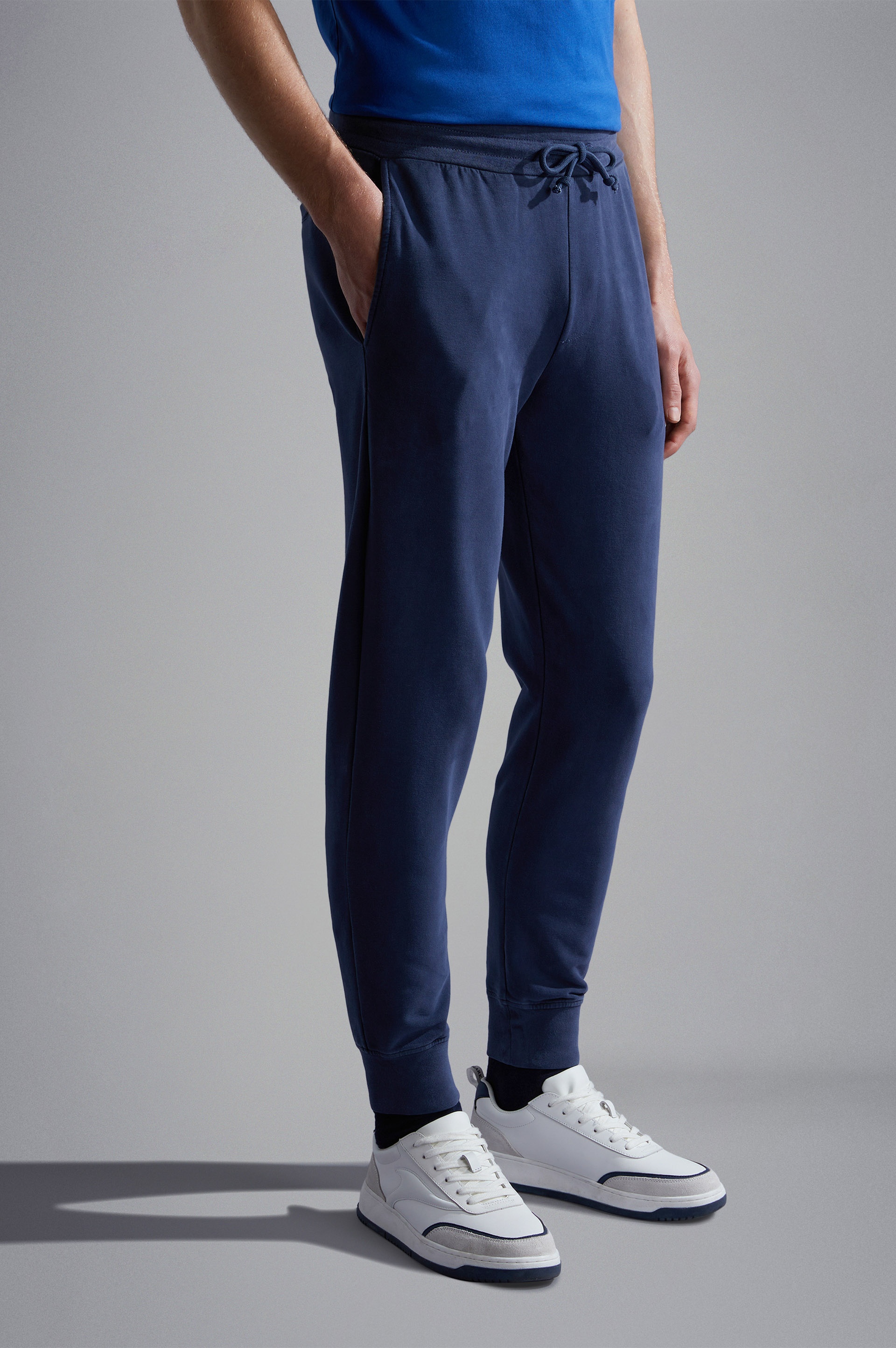 GARMENT DYED STRETCH COTTON JOGGERS - 6