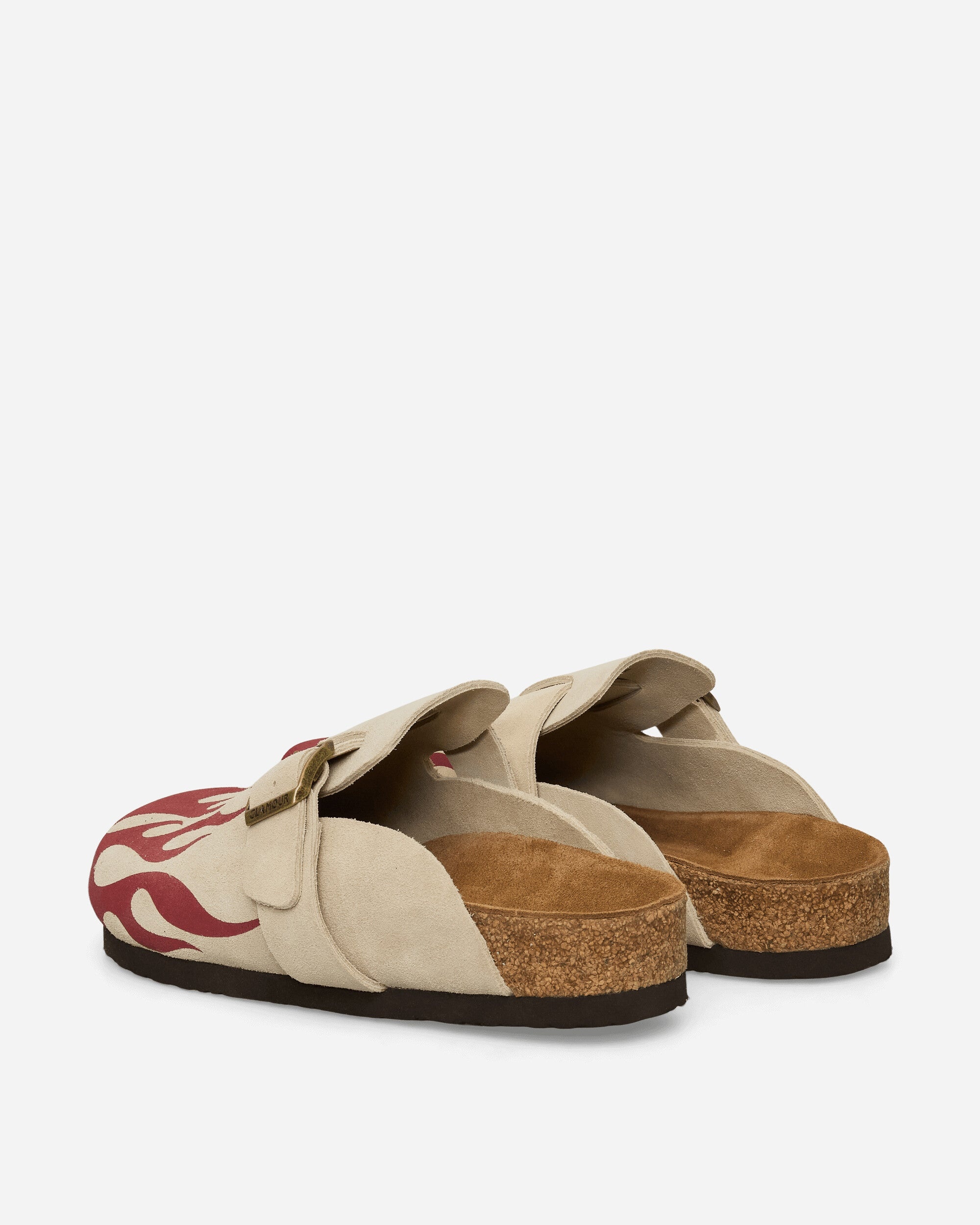 Women's Fire Pattern Sandals Beige - 5