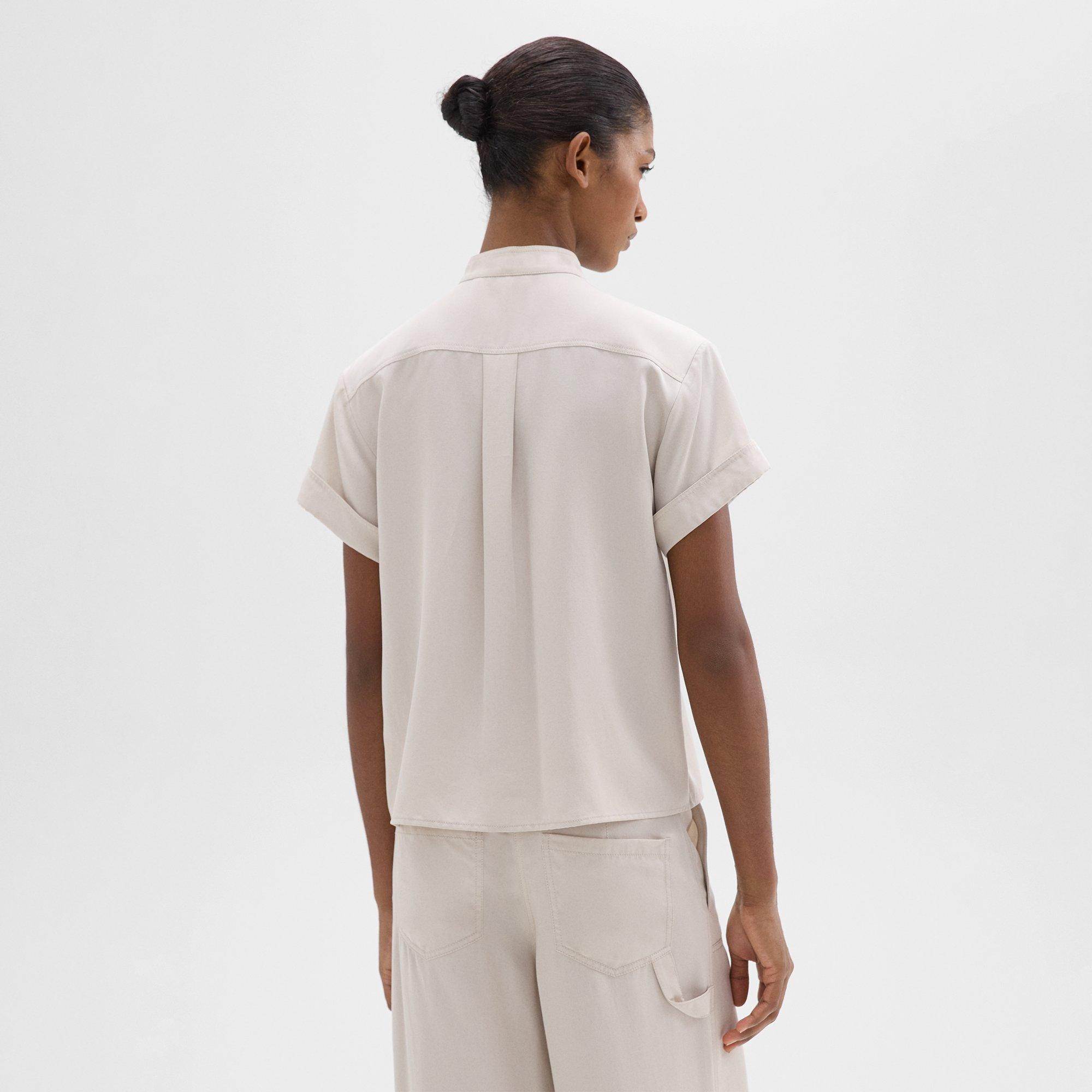 Military Shirt in Fluid Twill - 4