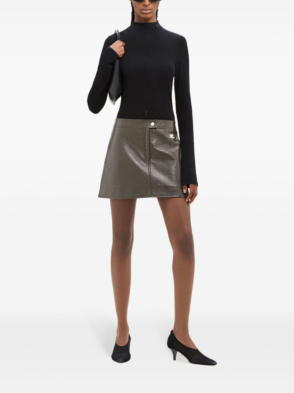 Reedition Vinyl mini skirt - 2