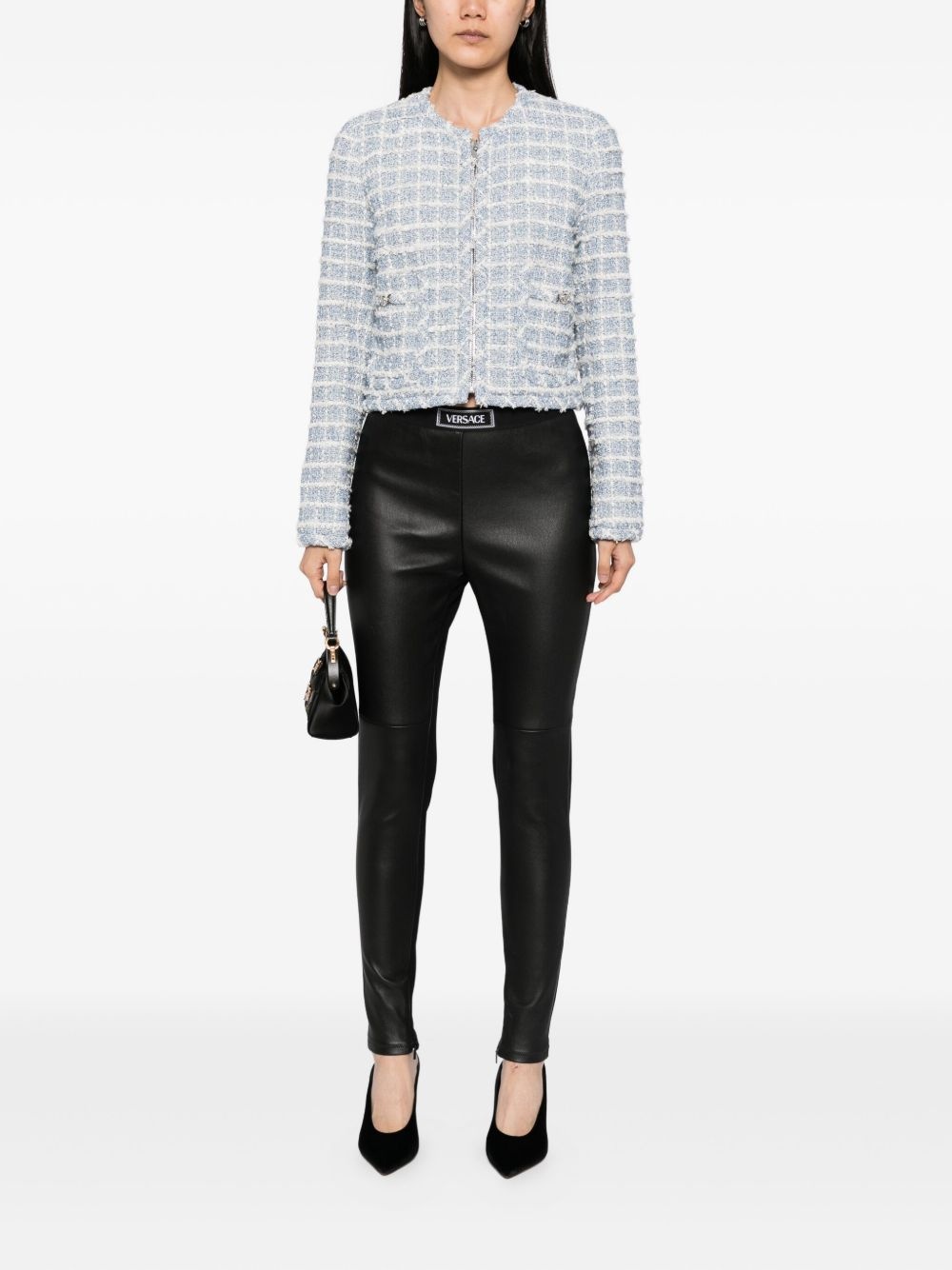 elasticated waistband leggings - 2