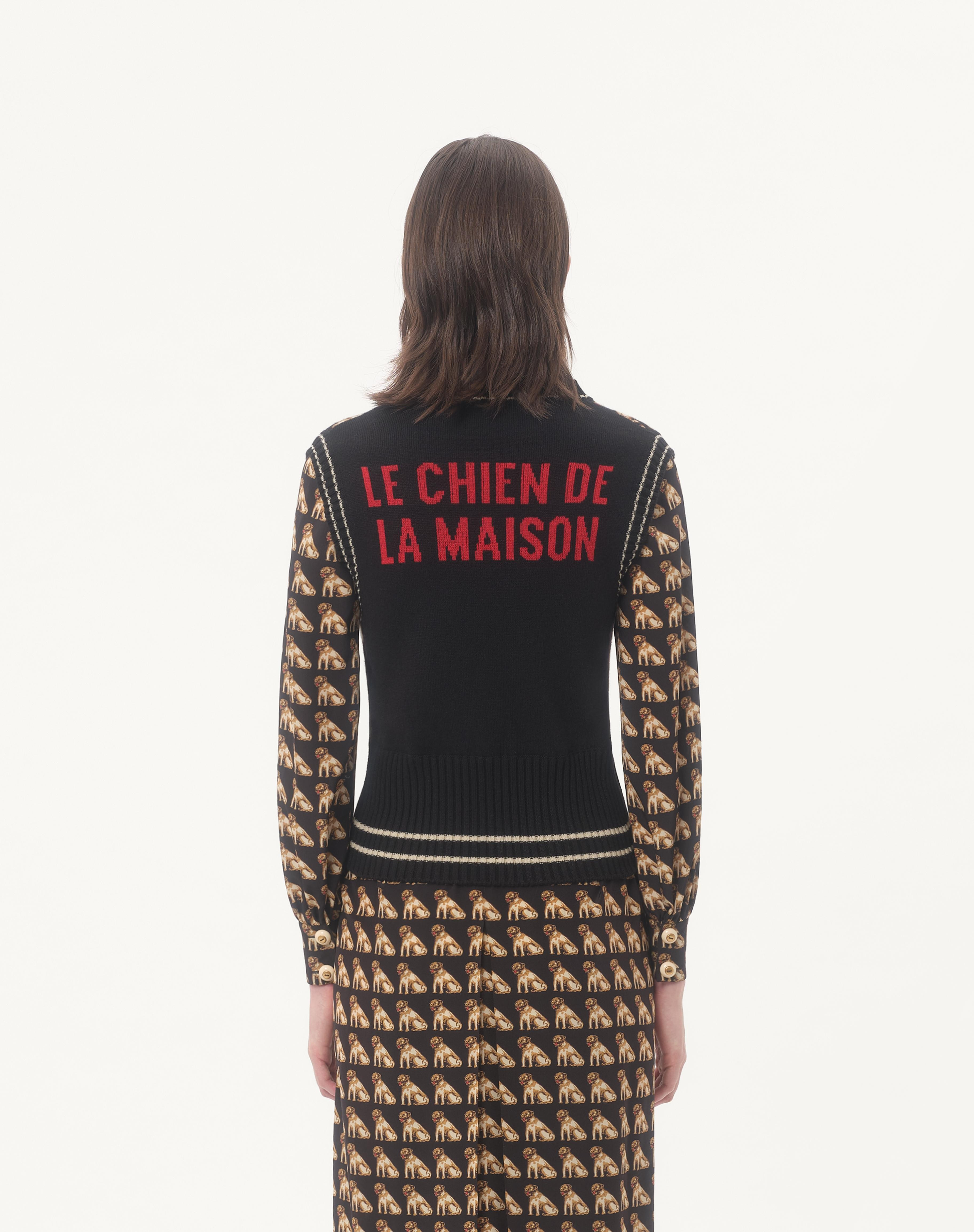 PETIT CHARLES JACQUARD WOOL GILET - 7