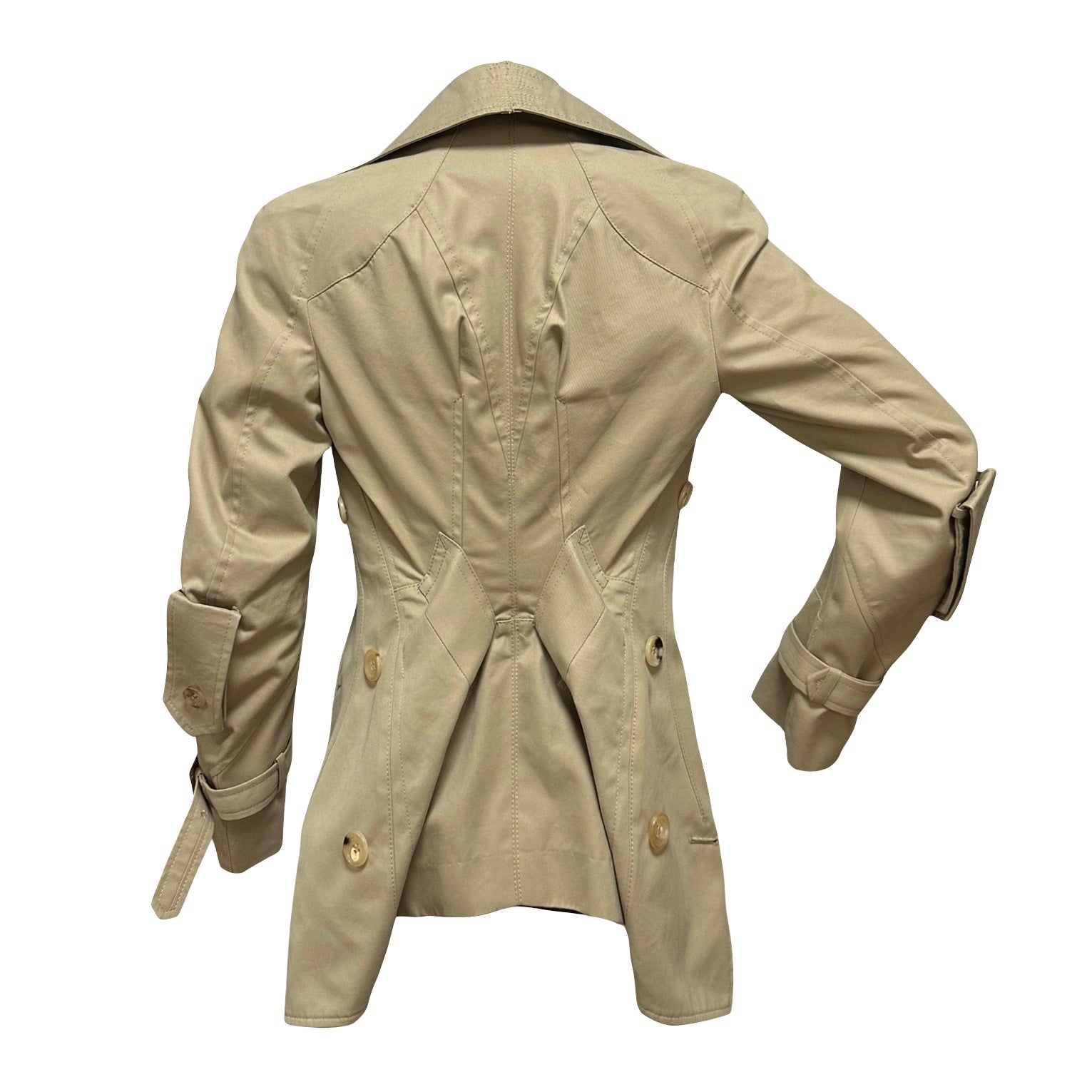 JUNYA WATANABE Spring Summer 2006 Asymmetric Short Trench Coat - 2