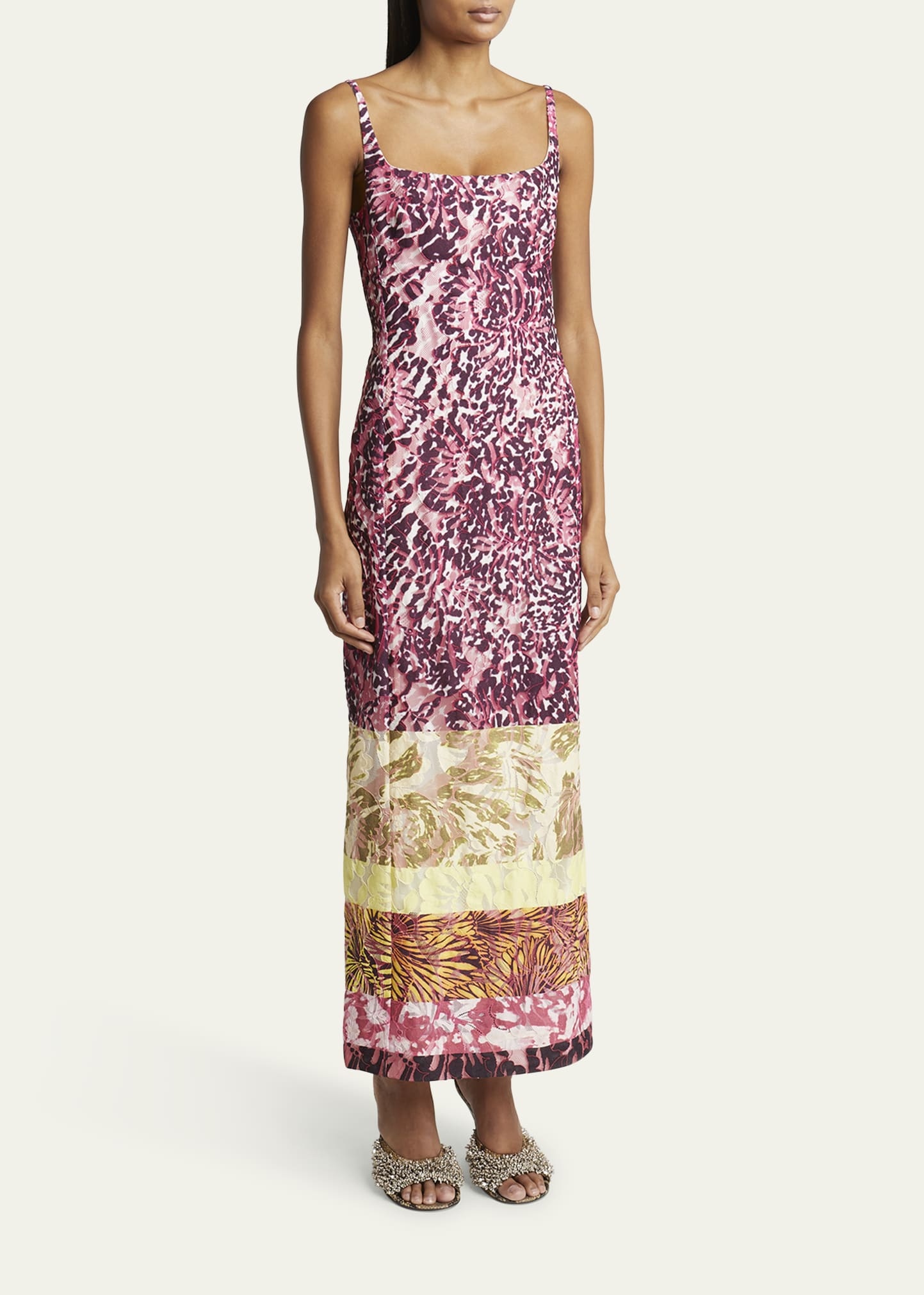 Debano Long Printed Dress - 4