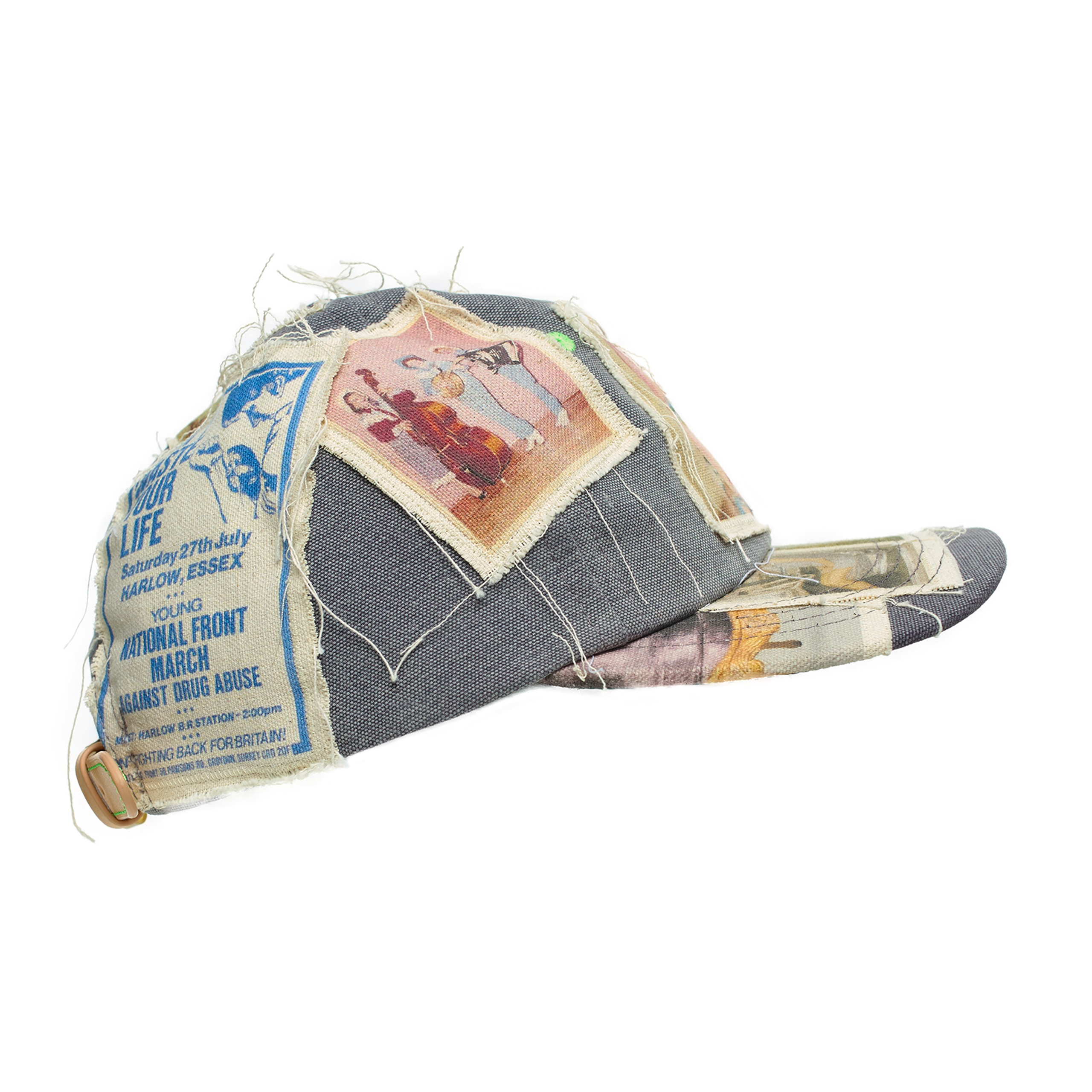 GREY CAP WITH PATCHES - 3