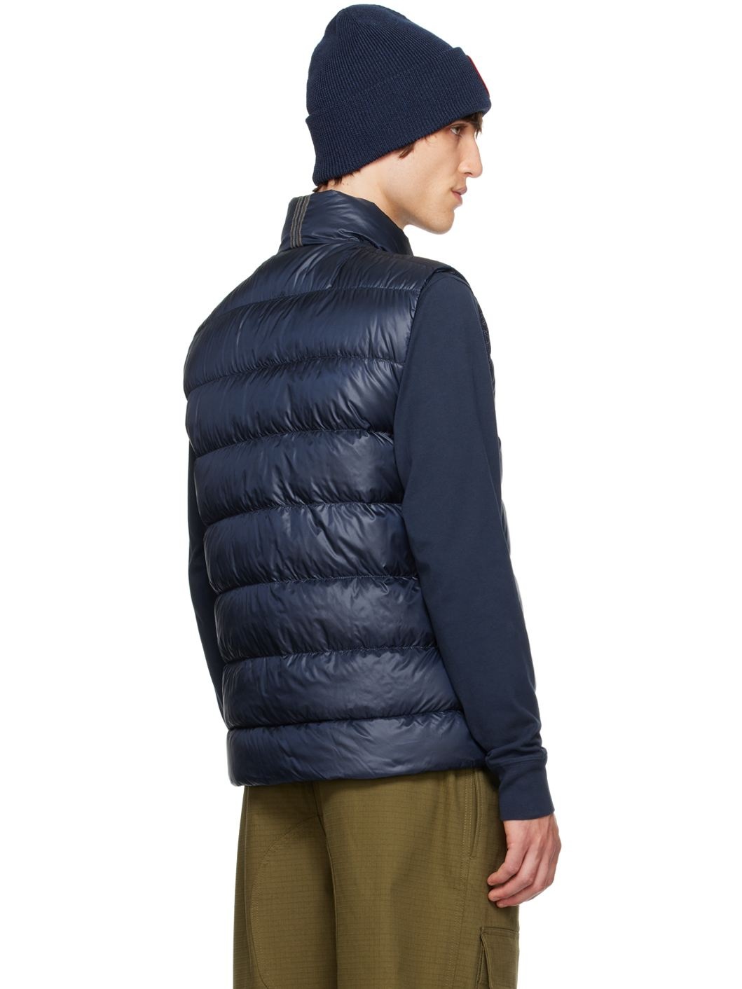 Navy Crofton Down Vest - 3