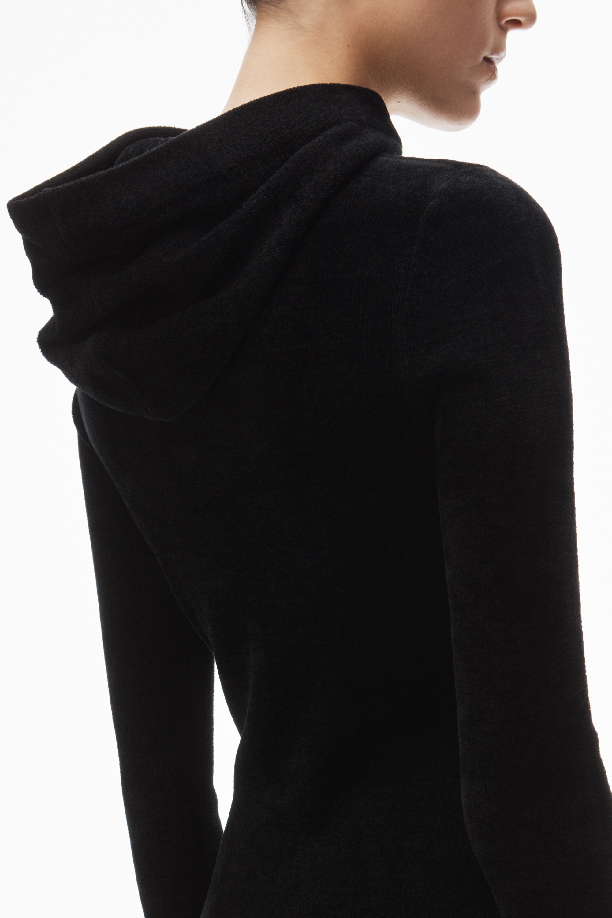 logo-embossed hoodie minidress - 6