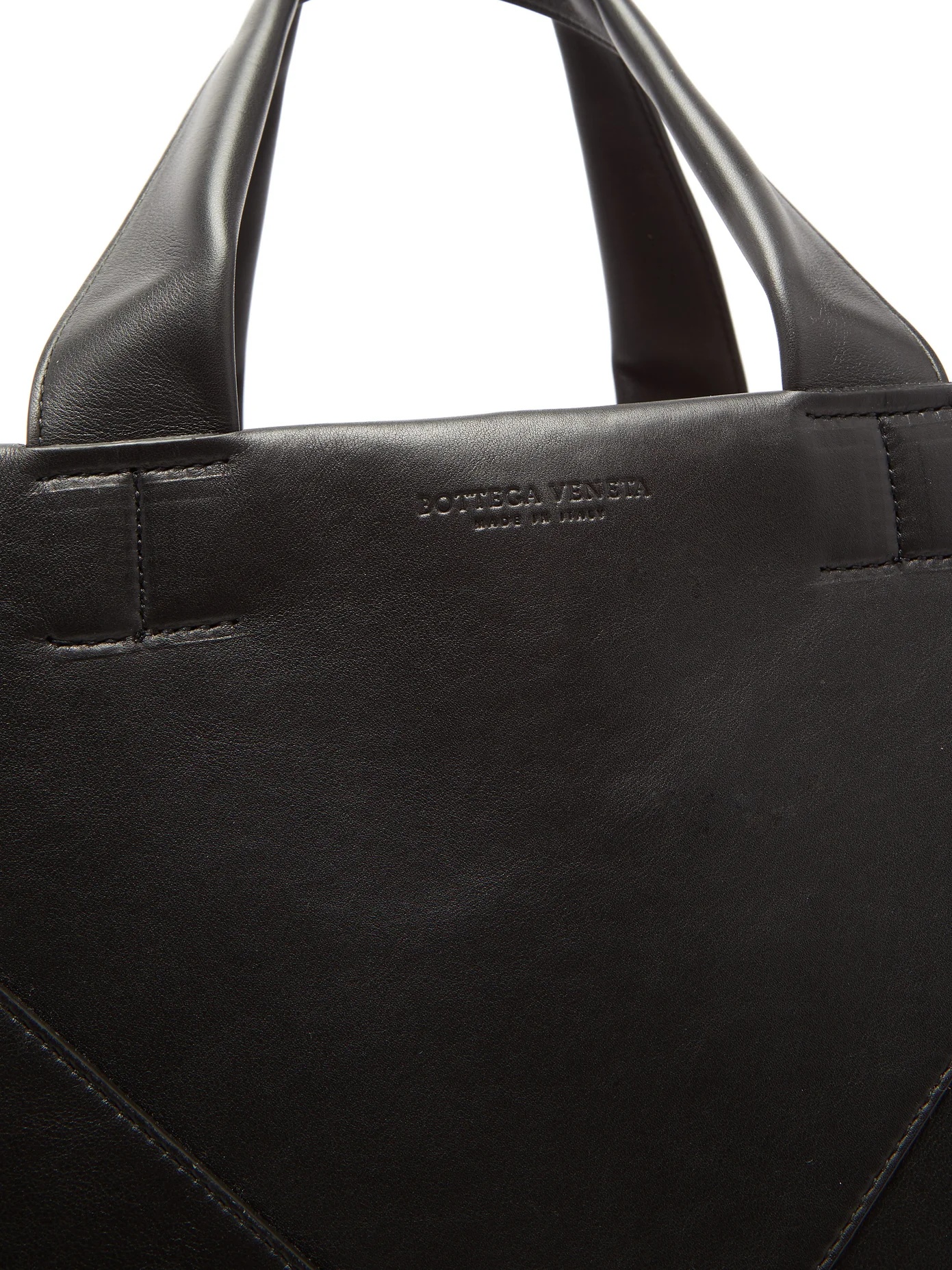 Intrecciato panelled leather tote bag - 6