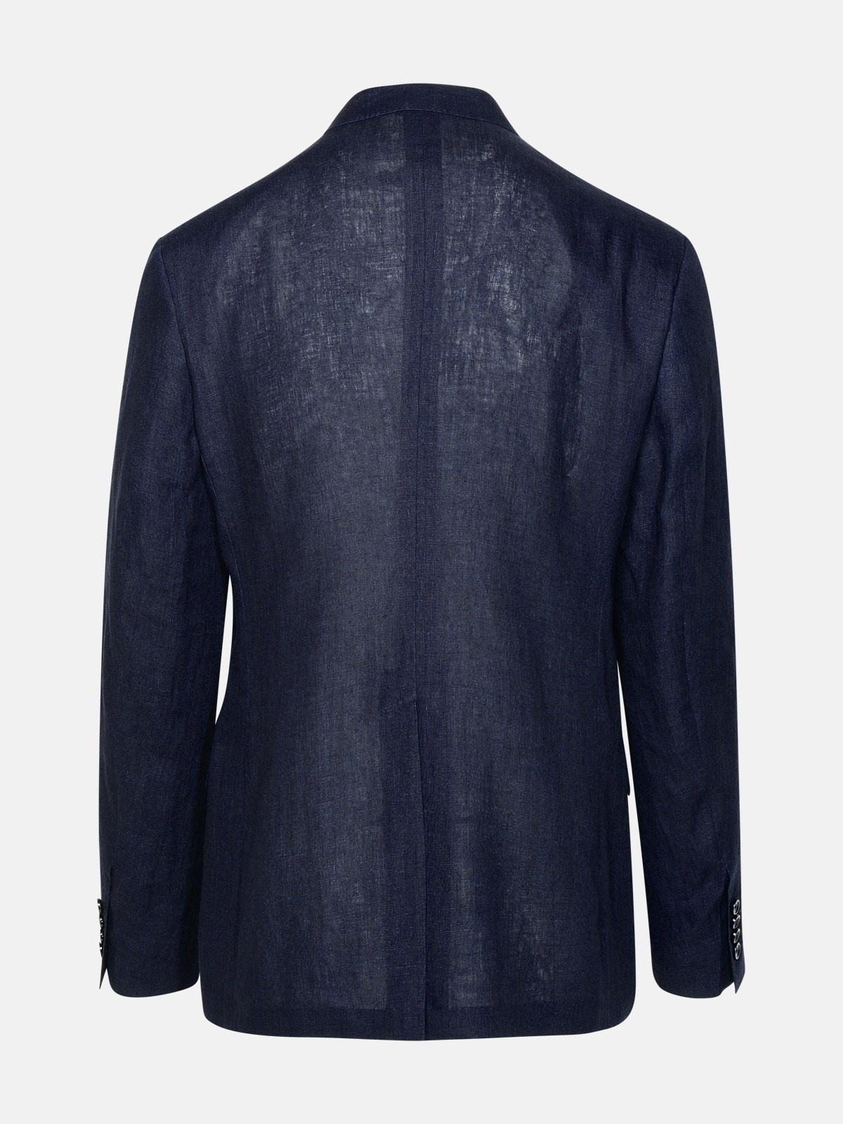 NAVY LINEN BLAZER - 3