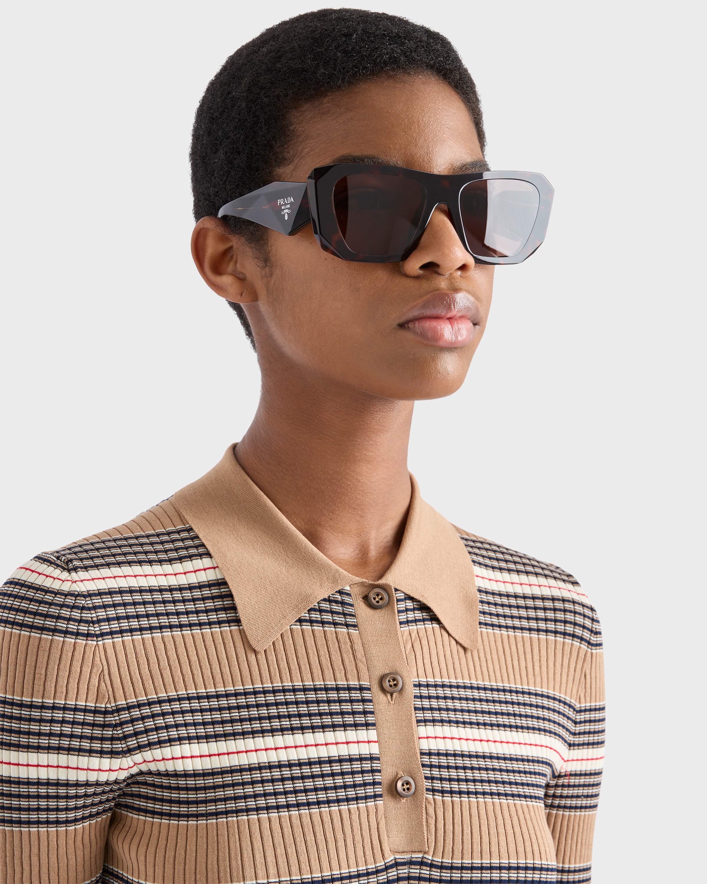 Striped cotton polo shirt - 3