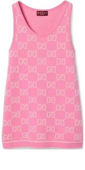 (WMNS) Gucci GG Cotton Jacquard Dress 'Pink Light Pink' 786403-XKD28-5447 - 1