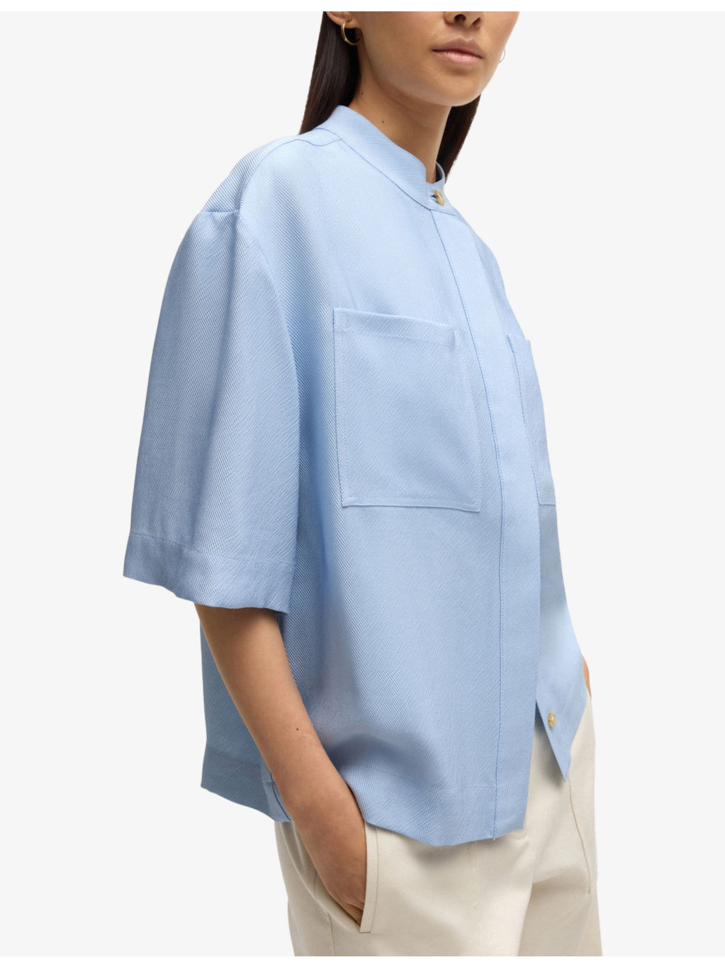 Relaxed-fit short-sleeved woven shirt - 5