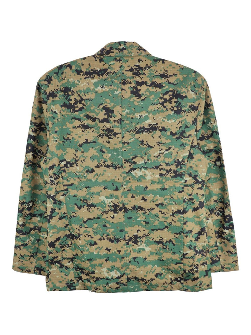 Thug Club Army camouflage single-breasted blazer outlook
