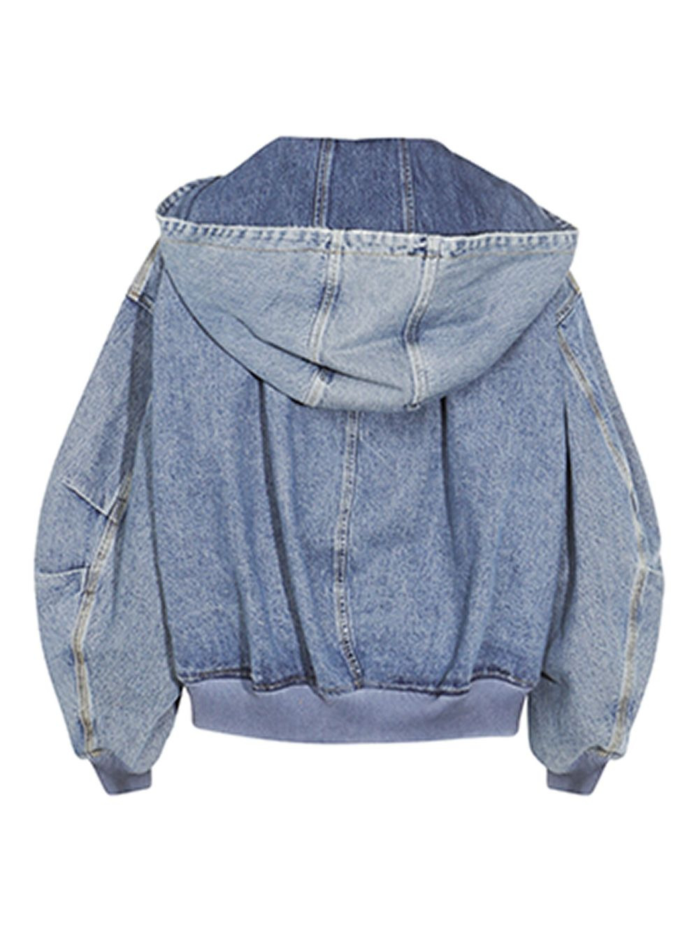 The Attico Hooded denim jacket - 3