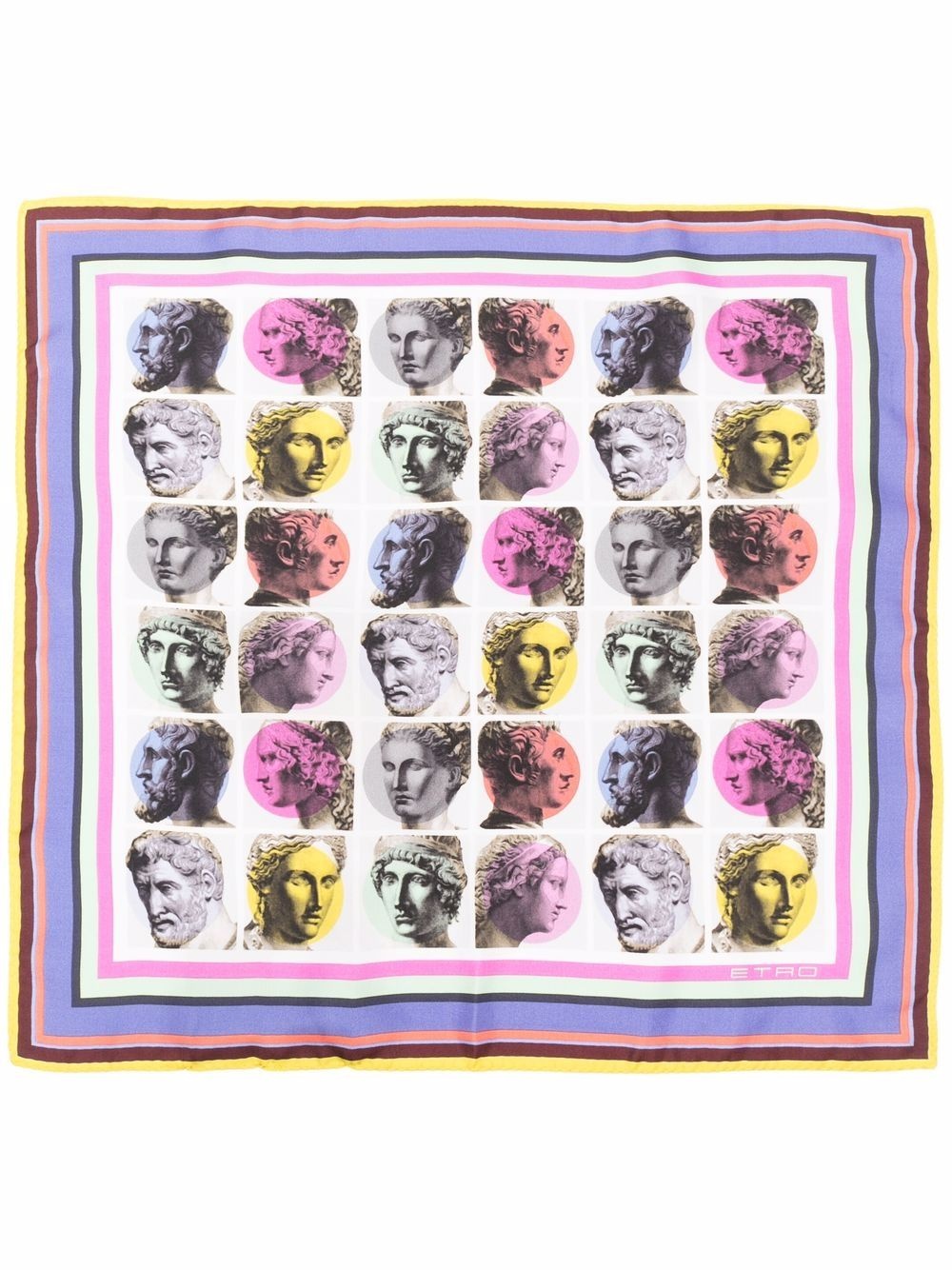 pop art print silk pocket square - 2