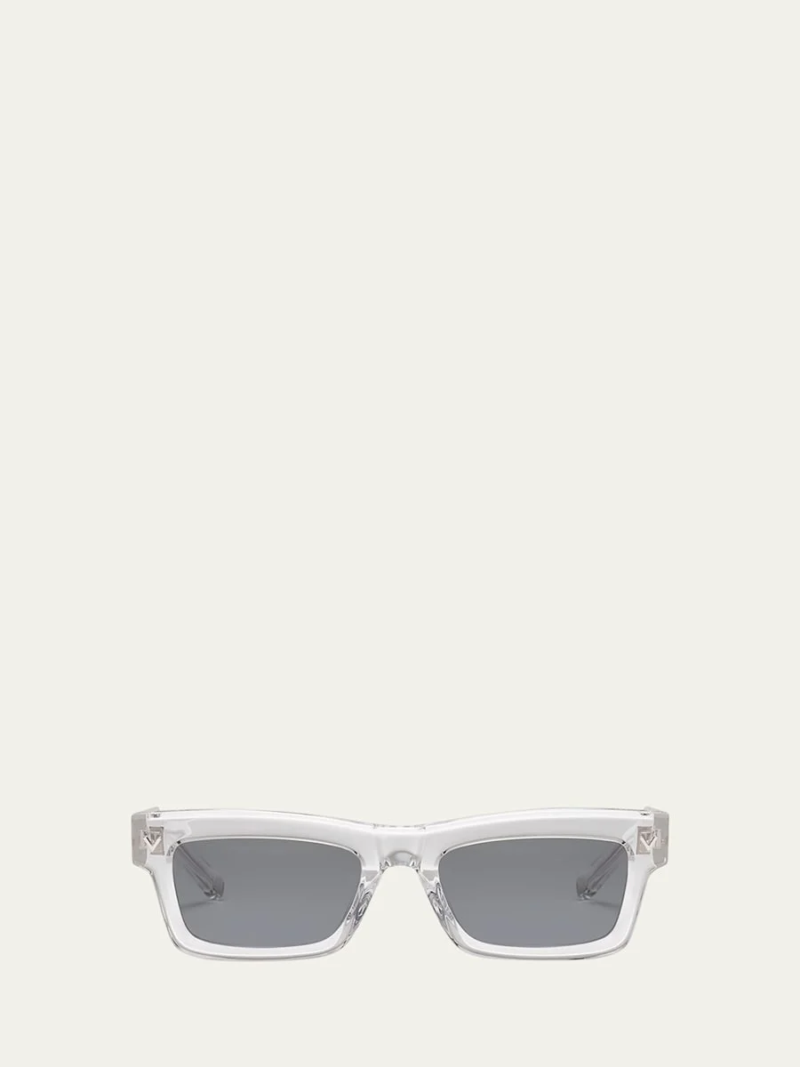 Rectangle Acetate Sunglasses - 1