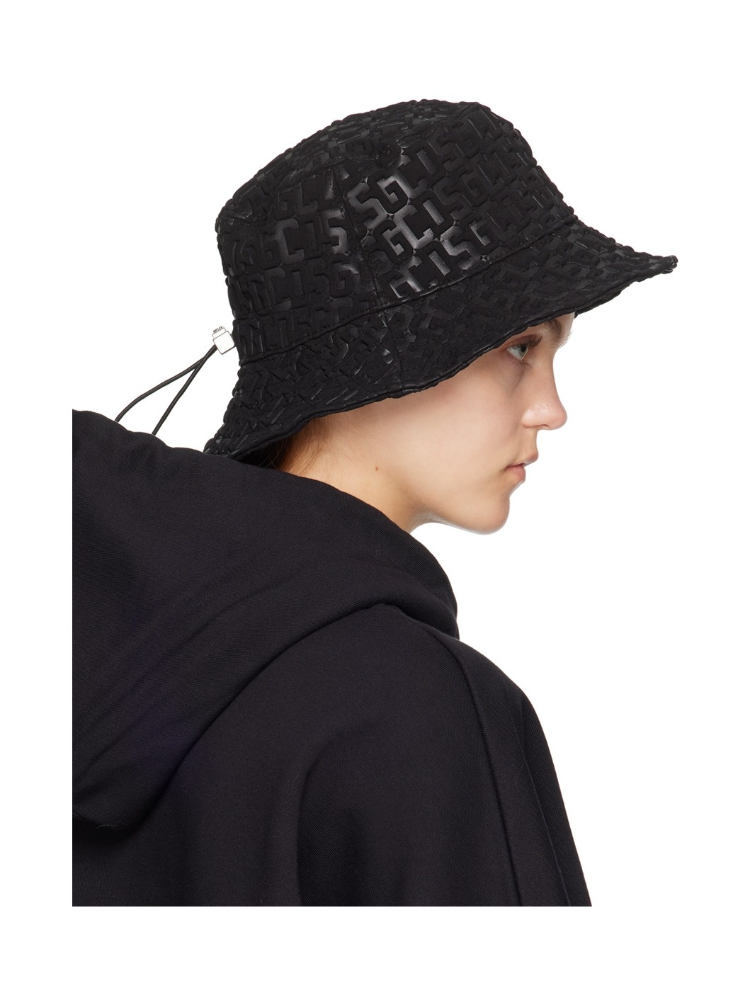 Black Monogram Hat - 3